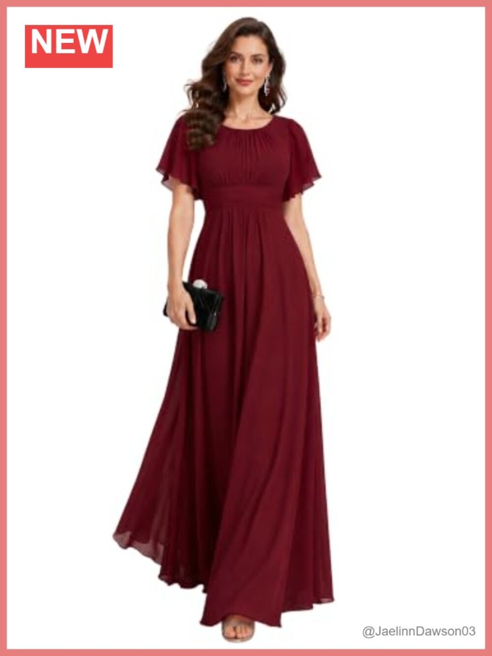 Ever-Pretty Chiffon Formal Dress Mother of Bride A-Line Floor Length